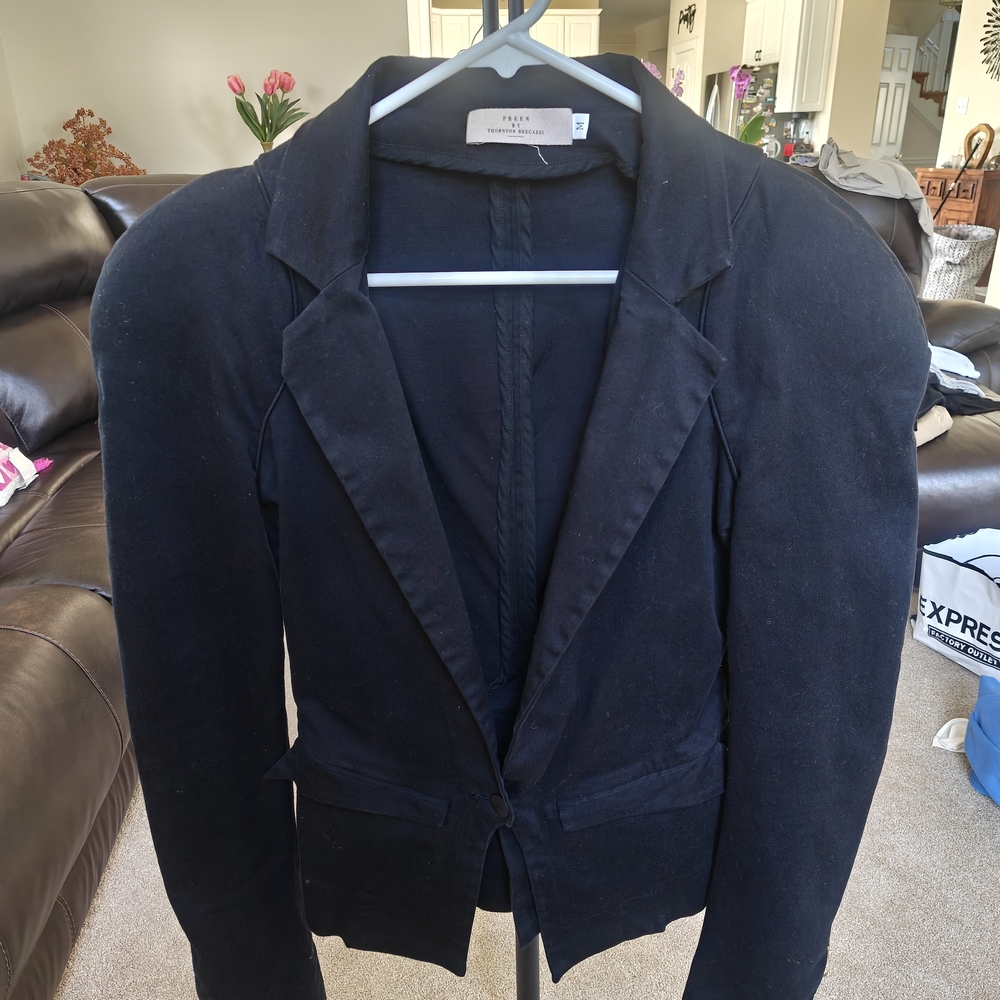 Preen by Thornton Bregazzi Black Women's Tailored Blazer